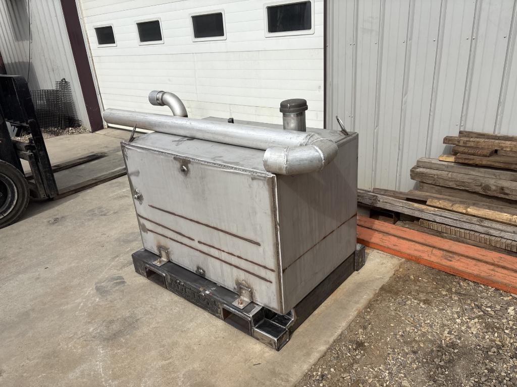 Rheton Welding stainless steel onsite H2S scrubber unit in shop
